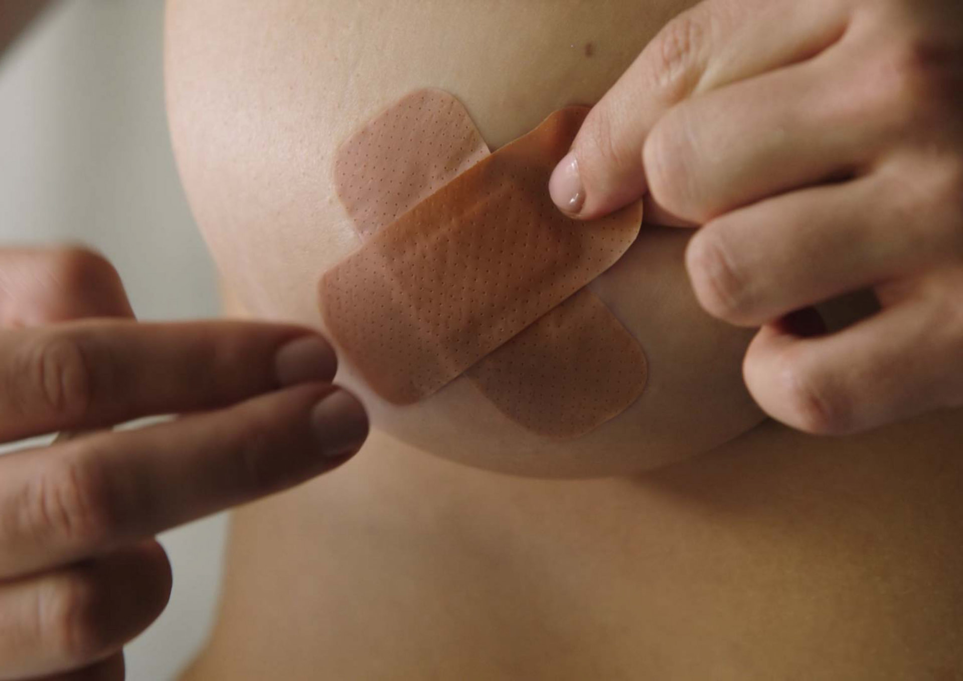 bandaid over nipples