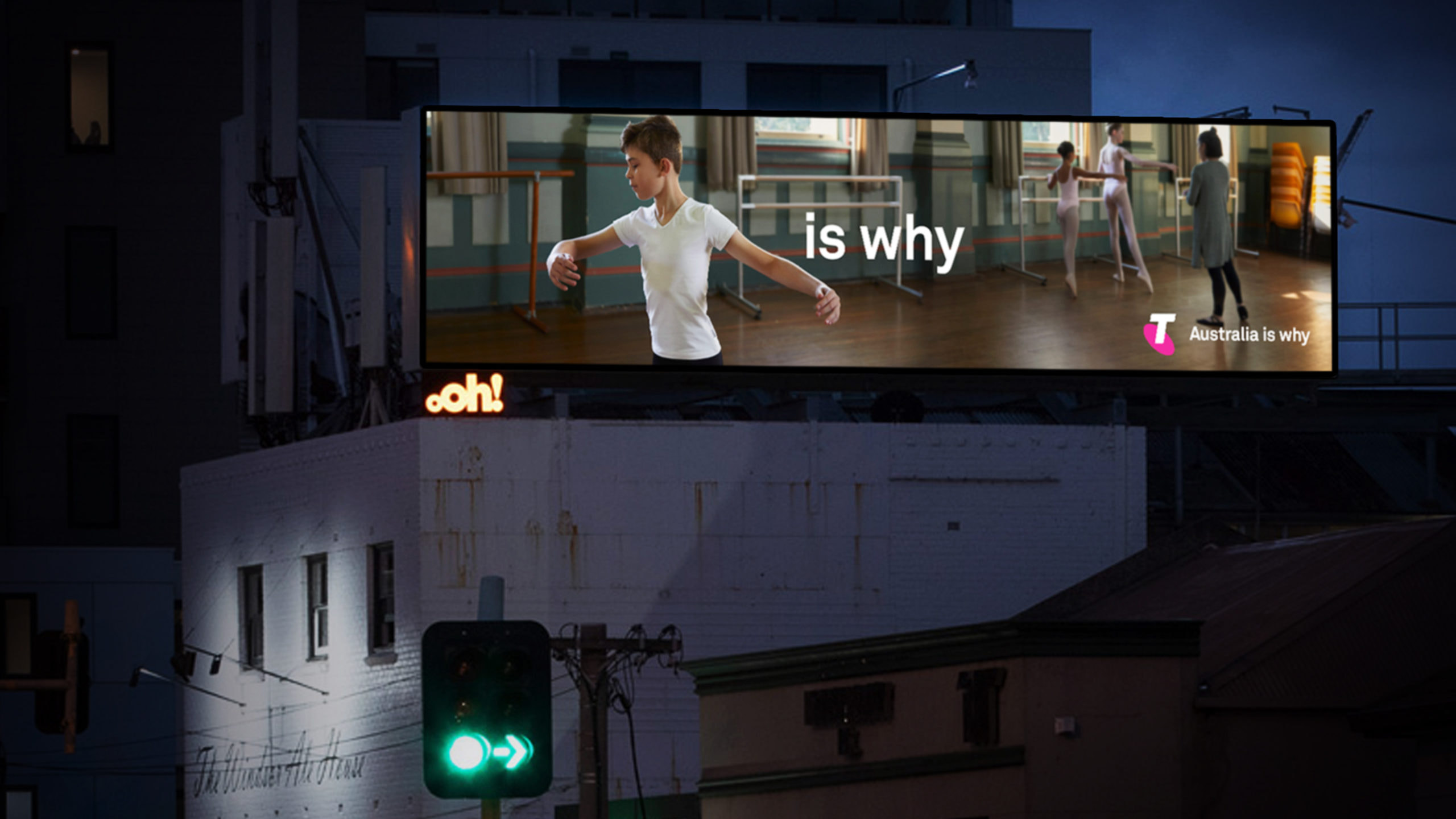 ballet on a billboard